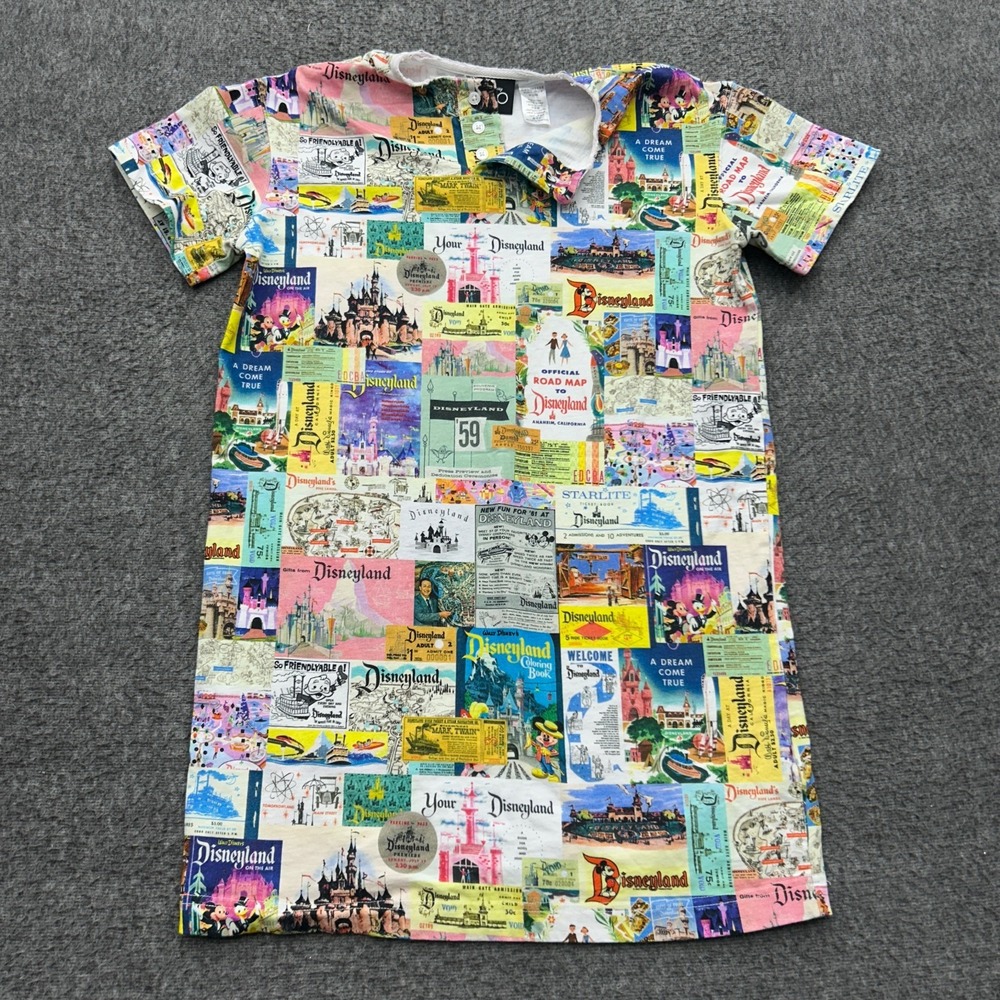 Disneyland Dress Womens Disney 100‎ Park tickets All Over XS READ